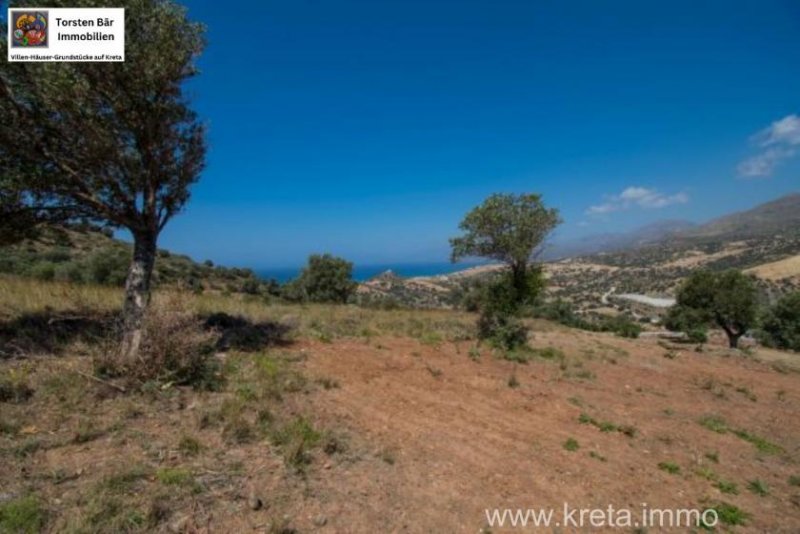 Triopetra Kreta Triopetra Grundstück mit Meerblick in der Nähe von Agios Pavlos und Triopetra Strand Grundstück kaufen